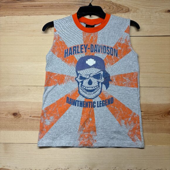 Vintage Harley Davidson Shirt Womens Small Gray Tank Top *READ* - Picture 1 of 10